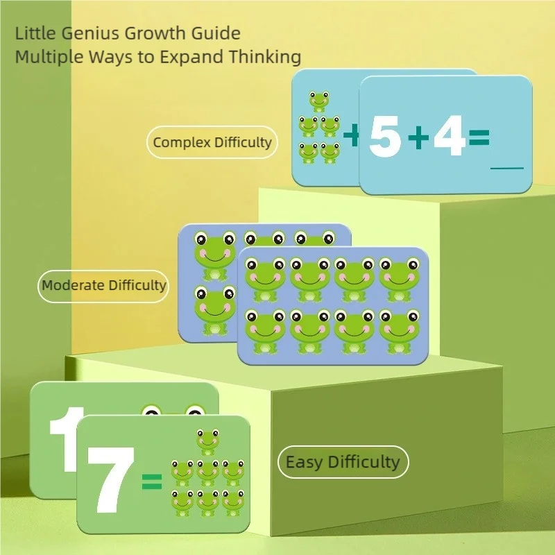 Popular Upgraded Version of the Frog Scale Math Toy, Suitable for Ages 3 and Above, Visual Weight Counting Scale Set, Montessori Preschool Arithmetic Board Game, Educational Toy Free from Electronic Screens, Children's Birthday Gift for New Year's Day, Valentine's Day, St. Patrick's Day, Easter, Mother's Day, Father's Day, Independence Day, Back-To-School Season, Halloween, Black Friday, Cyber Monday, Christmas, New Year's Eve, Children's Birthday Party Season, Family Education Season