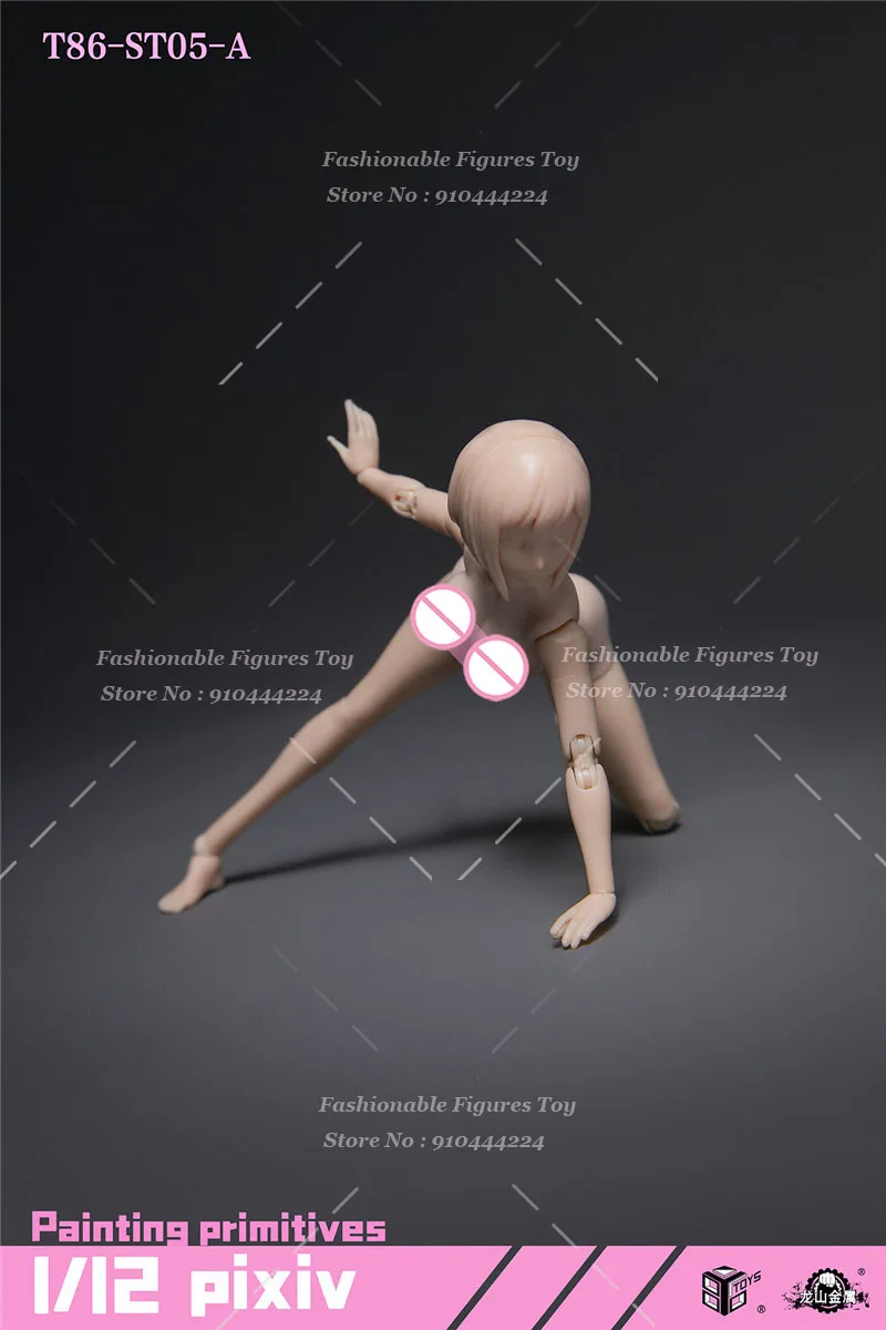 86TOYS T86-ST05/06 شاحب Suntan الجلد 1/12 النساء الجندي سوبر مرنة الجسم 6 بوصة عمل الشكل اللوحة البدائية نموذج الدمى #4