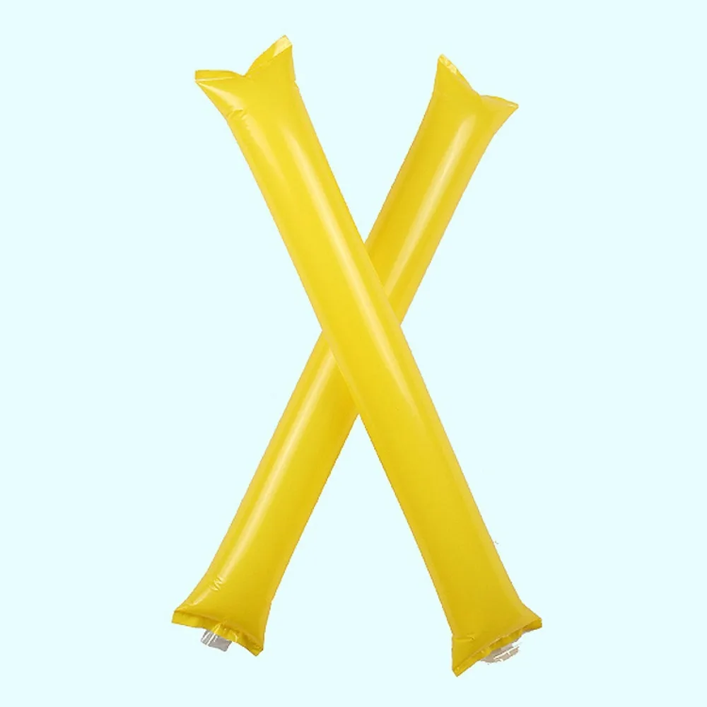 2pcs Cheering Team Spirit Inflatable Cheer Sticks Noise Makers Cheer Leading Thunder Sticks Plastic Applauder Boom Sticks Party