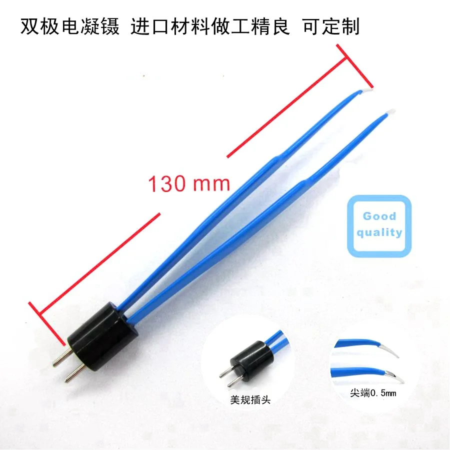 US Standard Bipolar Coagulation Forceps High Frequency Surgical Electrode, Electrosurgical Accessories, Experimental Use Only