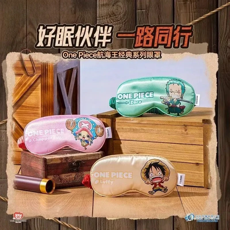 

One Piece Eyeshade Luffy Zoro Chopper Cute Anime Figure Cotton Sleeping Eye Mask Cover EyePatch Shade Travel Sleep Friend Gift