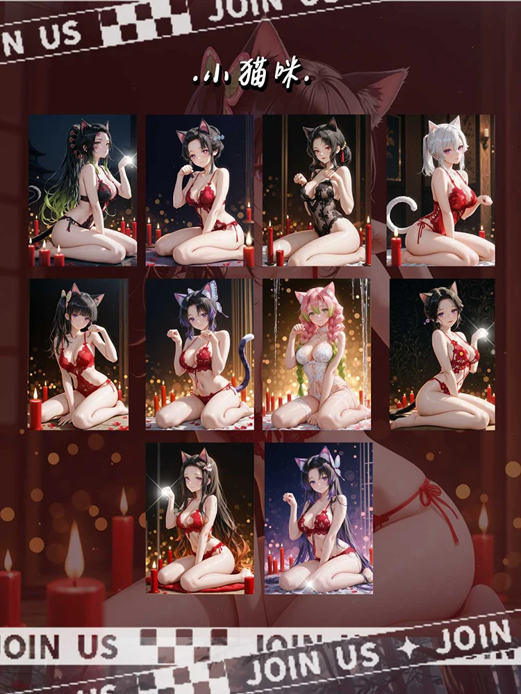 산치 문화 창작 귀멸의 칼날 컬러 페이퍼 A6 아크릴 보드 네즈코 시노부 애니메이션 귀멸의 칼날 보드 장난감 취미 선물