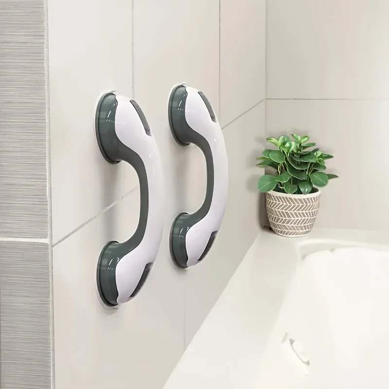 Bathroom Strong Suction Cup Armrest No Drilling Anti-fall Safety Handle Non-perforated Stable Grip for Elderly Children Senior