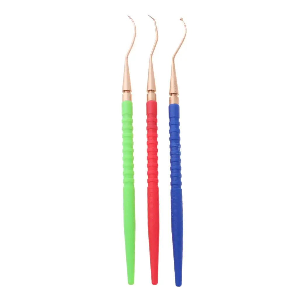 

3Pc Durable Seal Remover Washers Gasket Puller Handle Brass Pick Tool Set