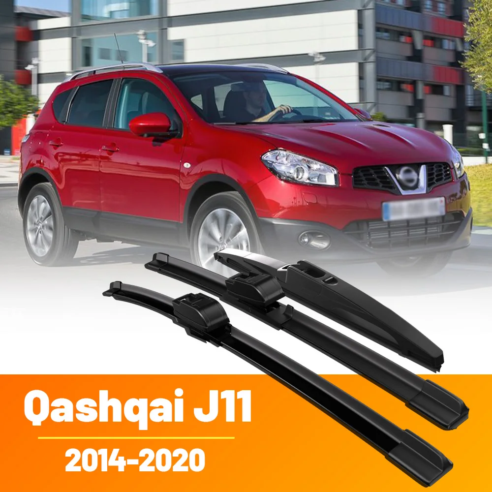 

Для Nissan Qashqai J11 2014 2015 2016 2017 2018 2019 2020 26 "17" 12 "передние и задние щетки стеклоочистителя оконные щетки автомобильные аксессуары