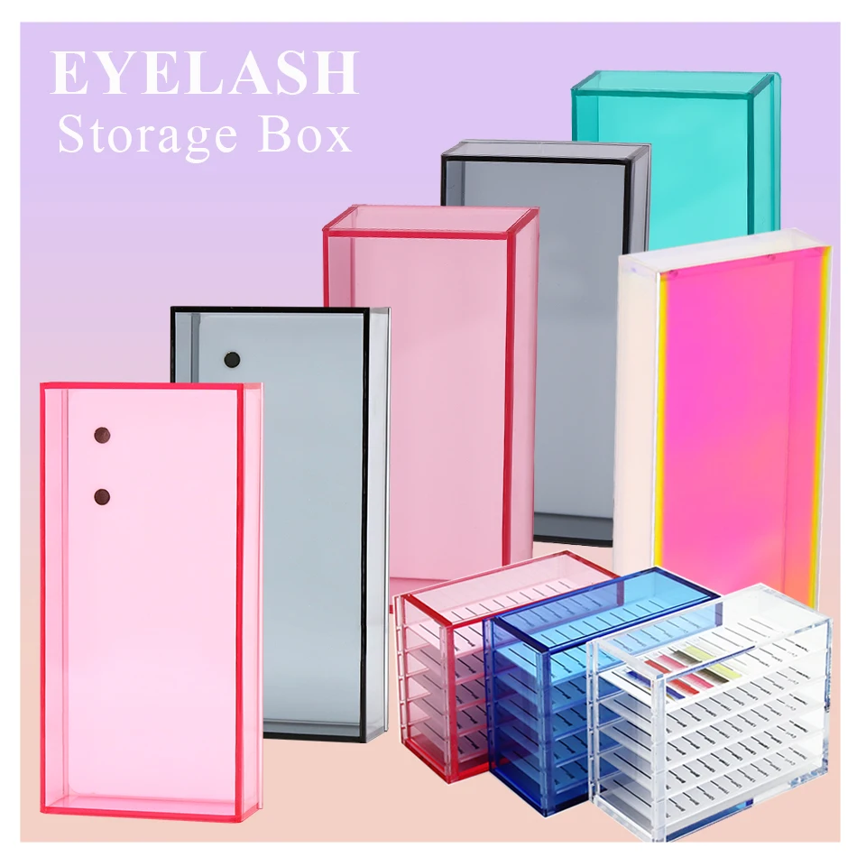 Коробка для хранения ресниц, акриловый держатель для ресниц