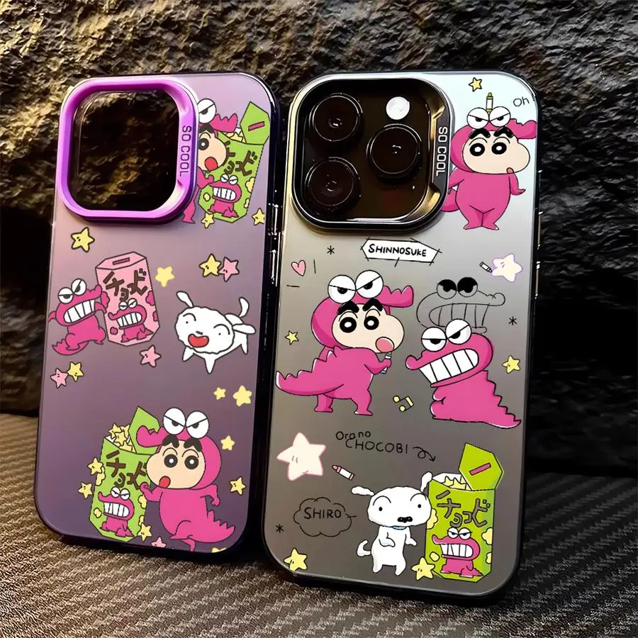 

Crayon Shin-Chan Anime Phone Cover Case for iPhone 17 Pro Max 14 Plus 13 16 Air 12 Pro 15 11