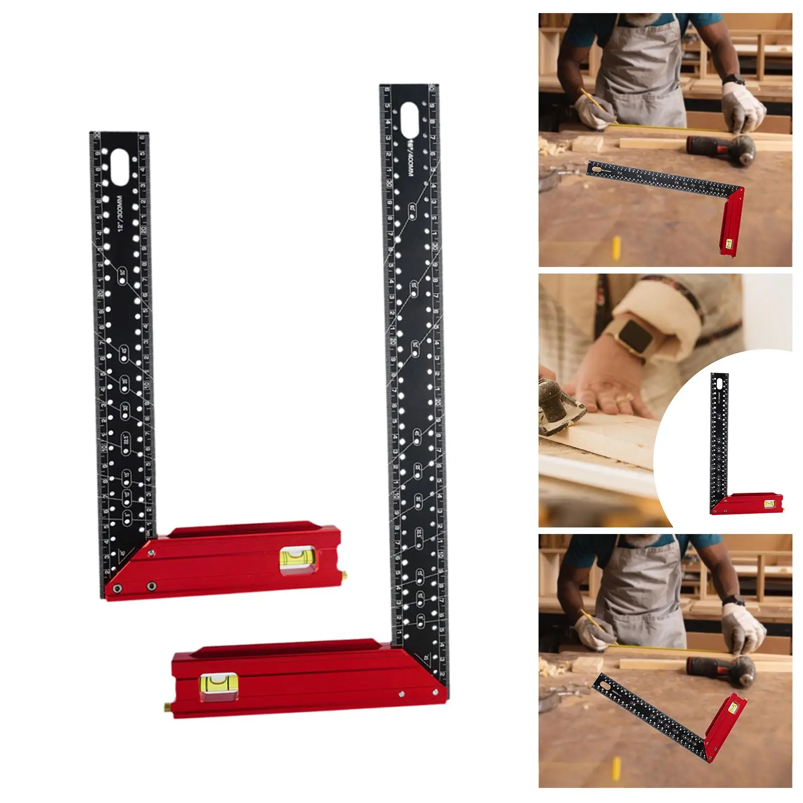 Woodwork L Square Ruler Scale Ruler Marking Tool Right Angle Ruler for Model Making Tools