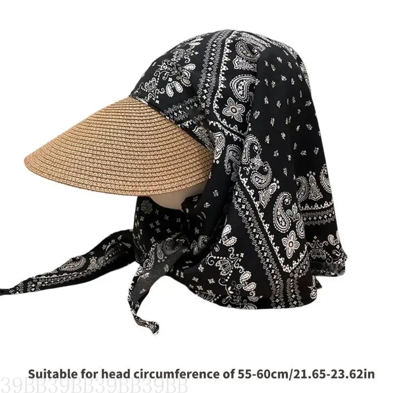 39BB Cashew Pattern Headscarf Hat Bandana Headcover Hat For Women Camping Picnics
