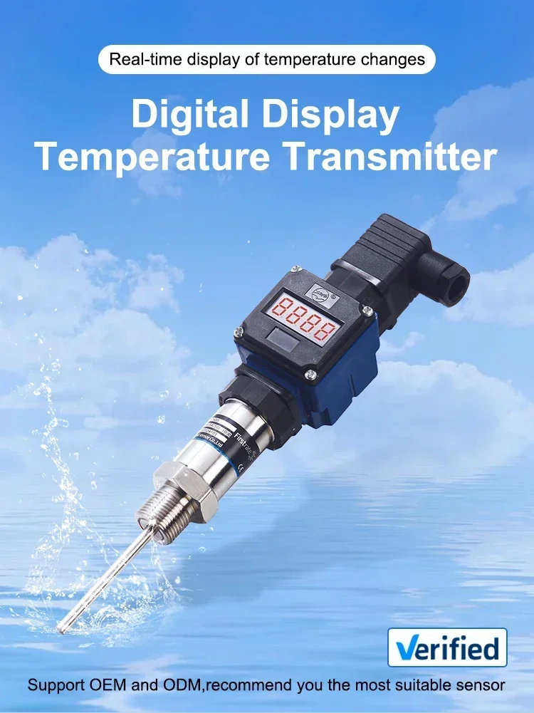 2026/Firstrate FST600-204 2 Wire 4-20ma Digital Display Temperature Transmitter