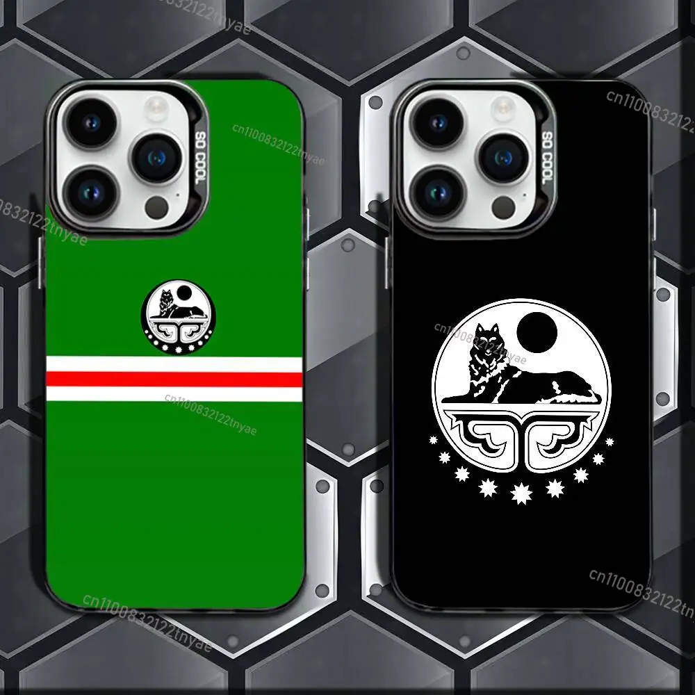 

Chechen Coat Of Arms Phone Case IMD Color Silver Shell For IPhone 17,16,15,14,13,12,11 Pro Max Plus