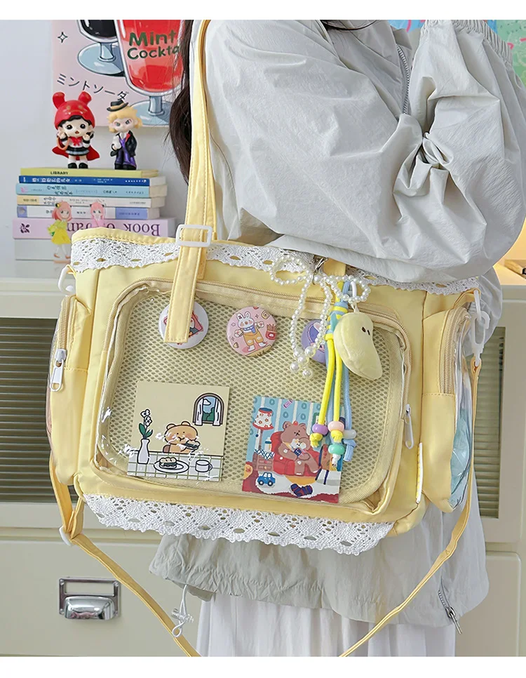 Kawaii Transparent Harajuku Pastel Crossbody Ita Bag