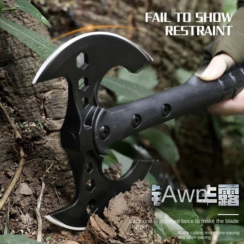 Multifunctional sapper axe camping survival tactics outdoor portable mountain cutting firewood battle camping equipment hunting