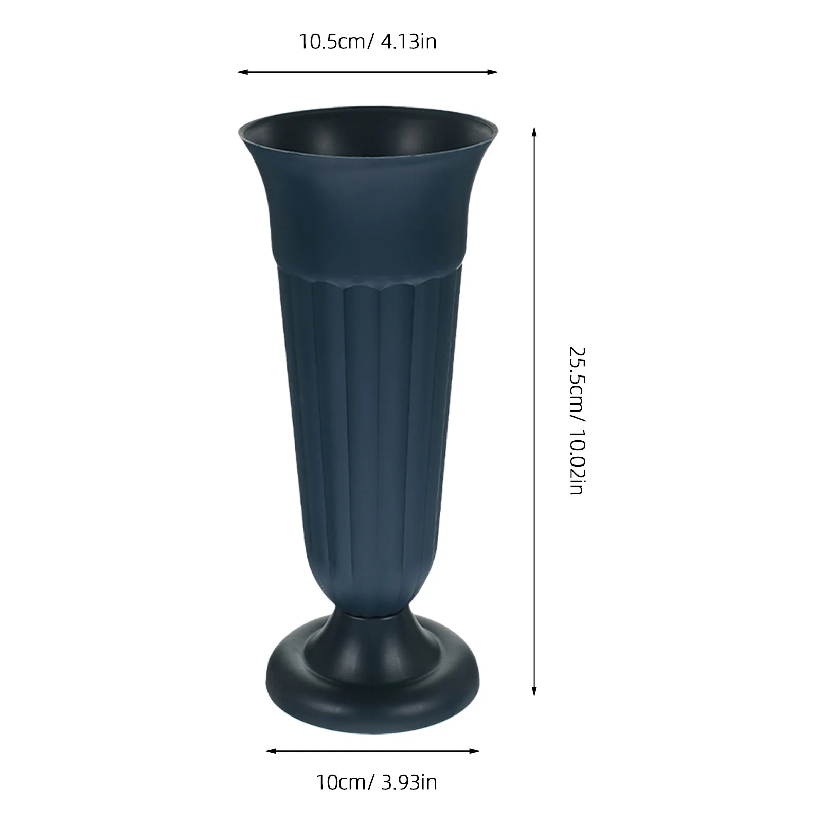 4pcs Roman Column Grave Flower Holders with Weighted Base for Cemetery, Veterans Memorial & Outdoor Floral Arrangements