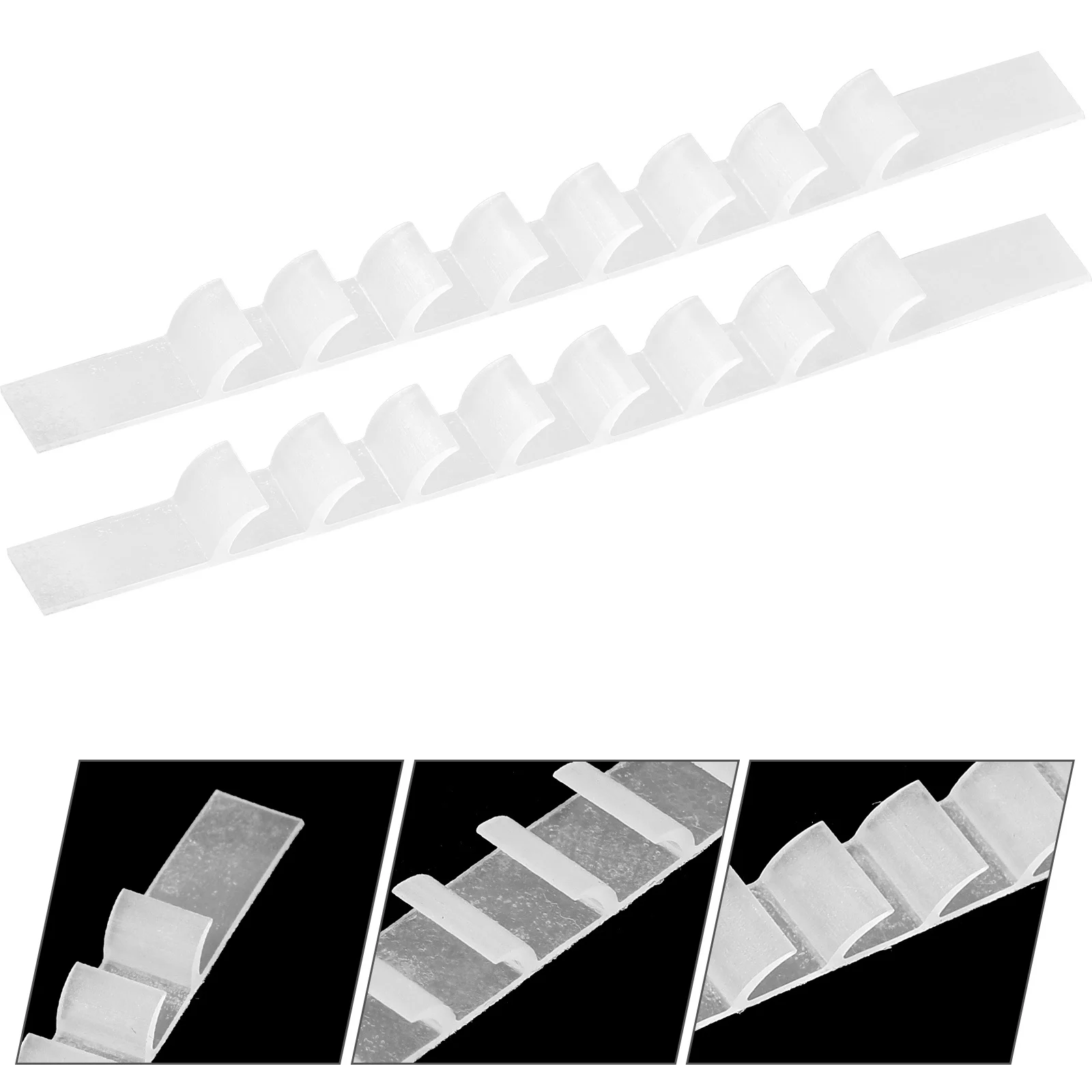 50 قطعة شرائط شماعات السيليكون غير القابلة للانزلاق حامل الملابس اللاصق المضادة للانزلاق خزانة الملحقات شماعات شرائط خزانة الإكسسوارات