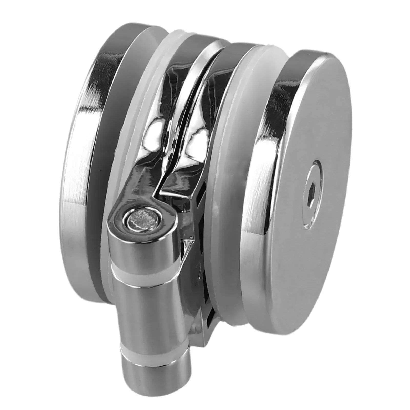 Charnière résistante HOGlass, accessoires HO180, installation facile, maintien sécurisé, côté unique