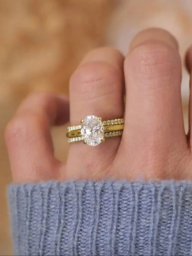 خاتم من الفضة الإسترليني عيار 925 رائع كلاسيكي من الزركون اللامع للنساء لحفلات الزفاف وحفلات التخرج الفاخرة مجوهرات راقية عالية الجودة