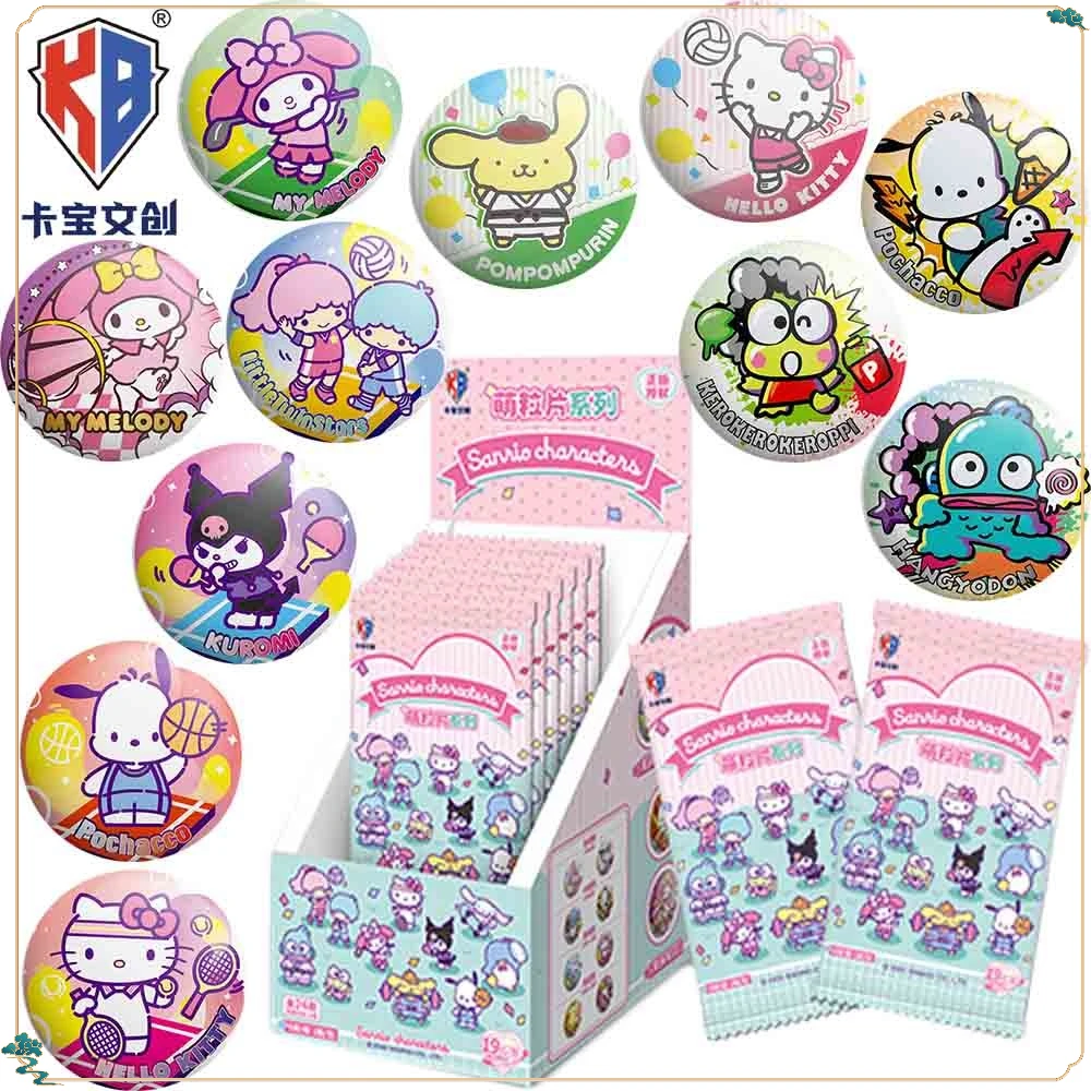 

New KABAO Original Anime Peripheral Sanrio Highly Popular Characters Round Mini Badge for Clothes Accessories Kids Hobbies Gifts