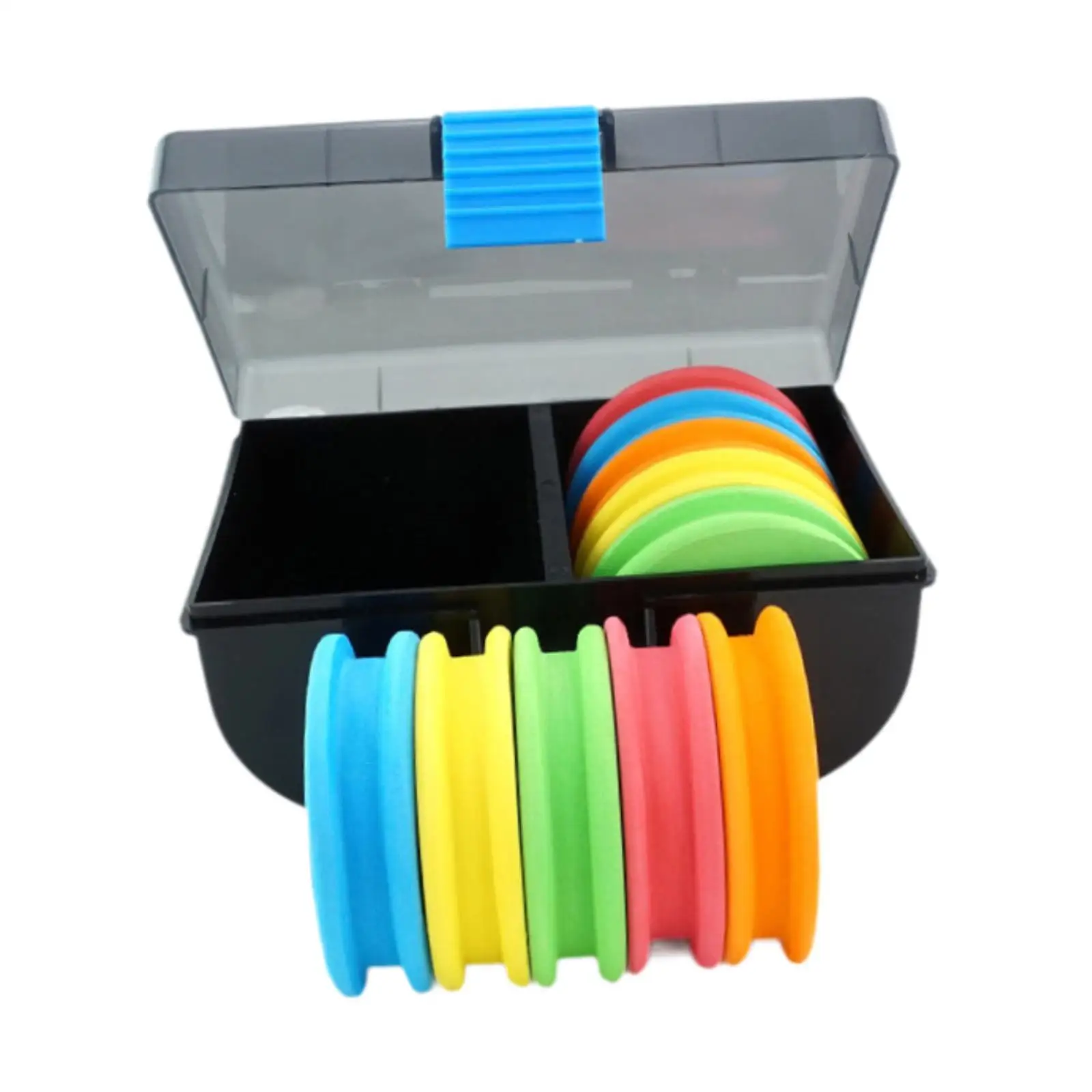สายตกปลา Spools 10 ชิ้น Spooling Station สําหรับแท่นขุดเจาะตกปลา Tippet Holder