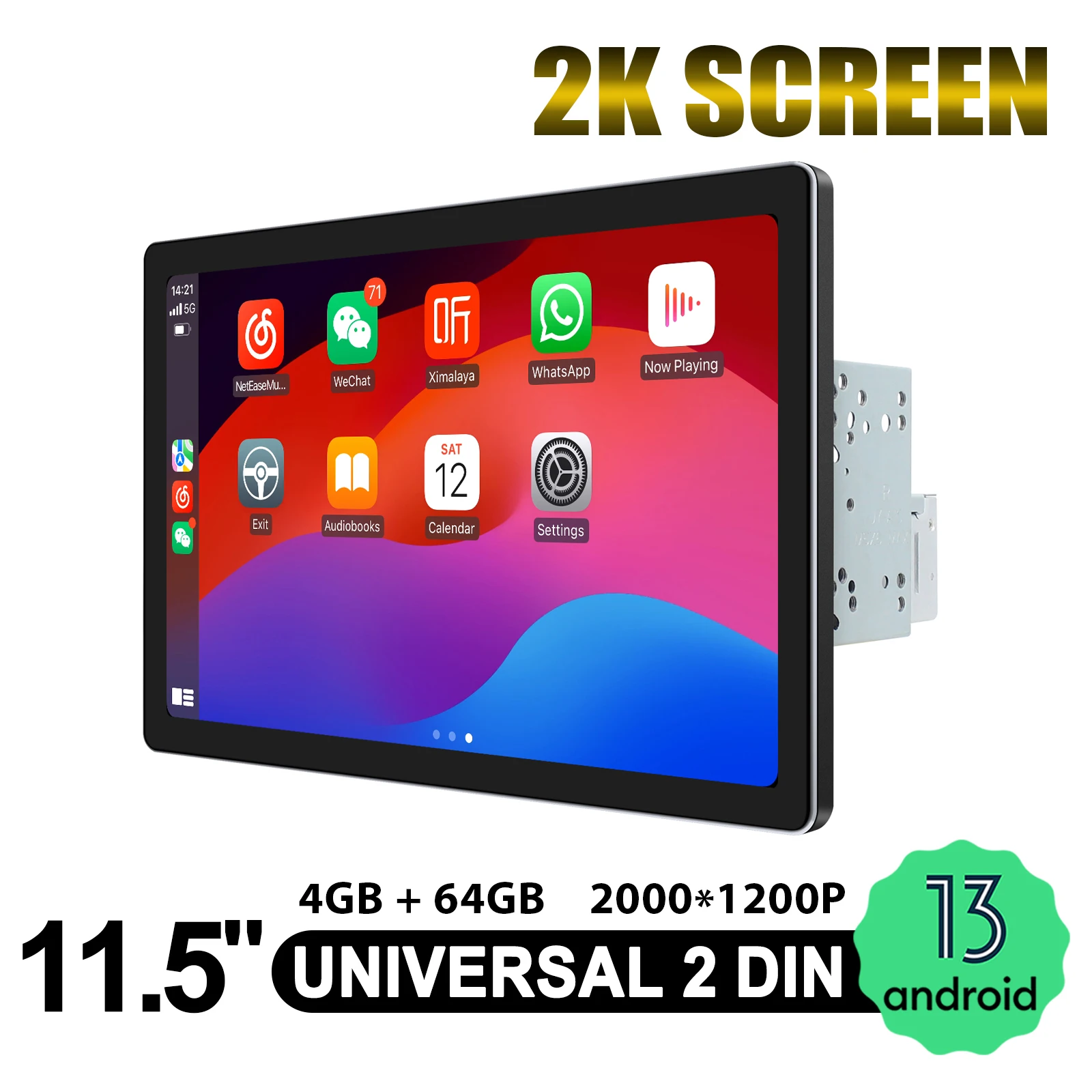 

JOYNG 11.5"QLED Screen 2000*1200 Car Radio Stereo GPS Navigation Multimedia Player Support Wireless Android Auto Carplay