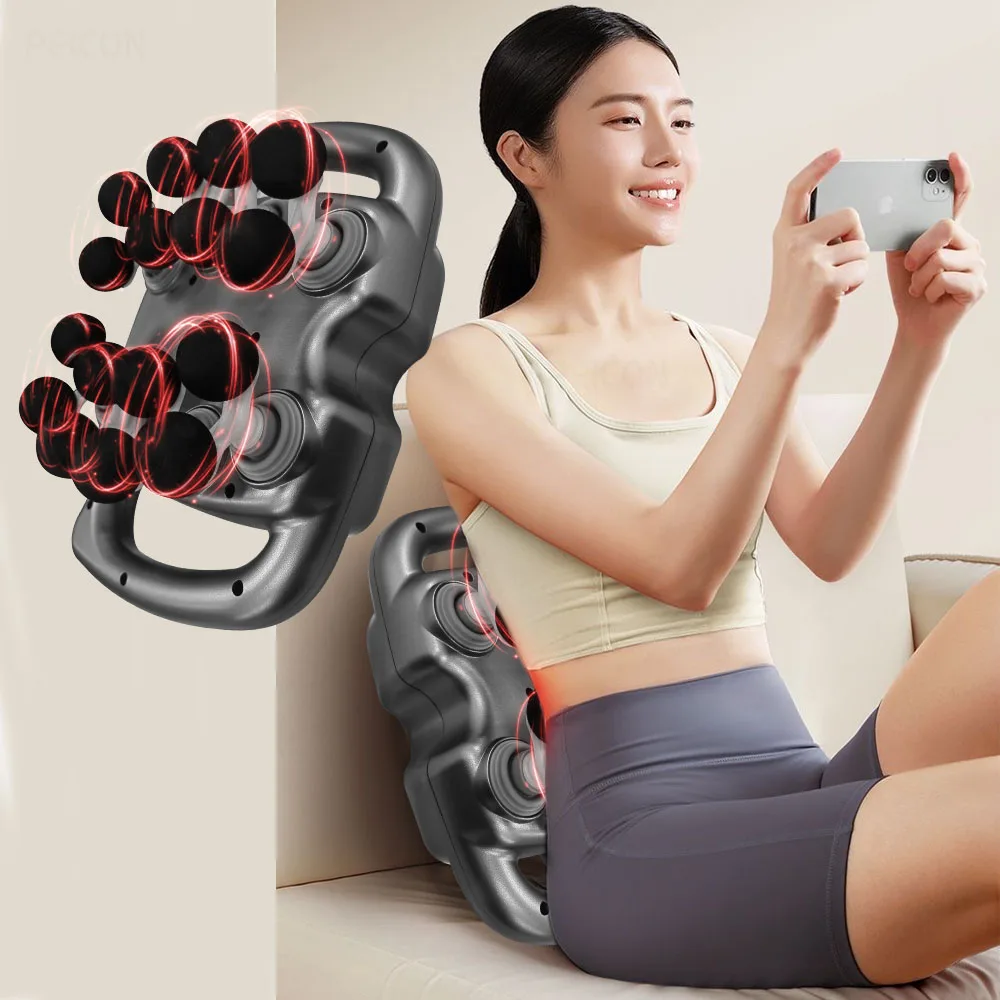 

Fascia Gun 16 Heads Portable Massage Gun Deep Tissue Vibration Relax Massager for Neck Back Shoulder Muscle Professional Massage