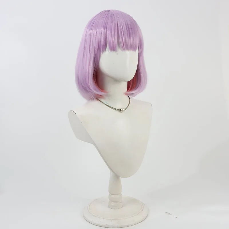 Parrucca cosplay virtuale YouTuber shinomiya runa Halloween Party Prop Capelli sintetici Fibra resistente al calore + cappuccio per parrucca