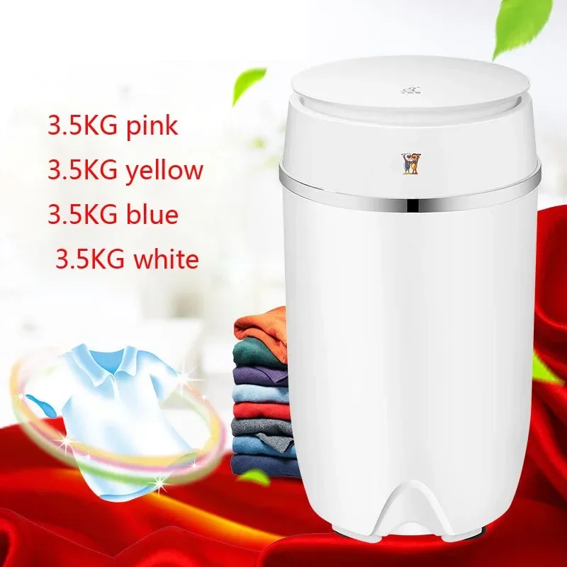 3.5kg/3.6kg/4.5kg Clothes Portable Washing Machine Spin Compact Washer Low Noise for Home Dorm machine single-barrel washer