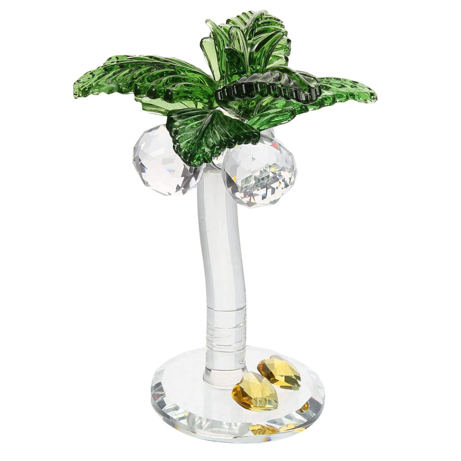 

Crystal Coconuts Tree Decorative Artistic Crystal Desktop Home Ornament Table Decor Coconuts Tree Sculpture
