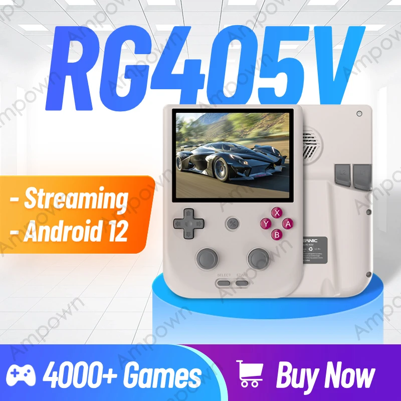 ANBERNIC RG405V Retro Game Console Built-in 4000 Games 4’’IPS Touch Screen Android12 Streaming Video Game Cast Screen Kid's Gift