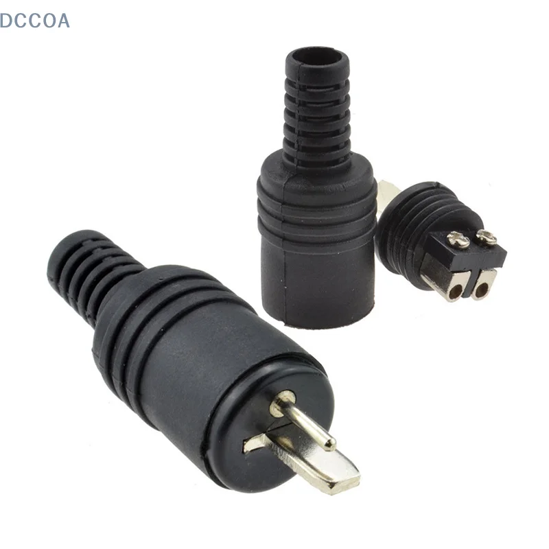 2 pin DIN Plug Speaker and HiFi Connector Screw Terminals [2 Pack]