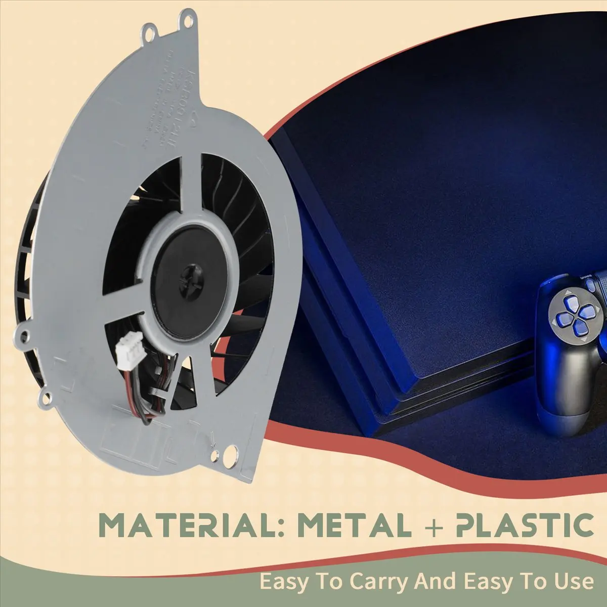 

Вентилятор внутреннего охлаждения (BAAY) для консолей PS4 Slim PRO 1000 1100 1200 2000 7000, KSB0912HE CUH-7000 CUH-1000,A