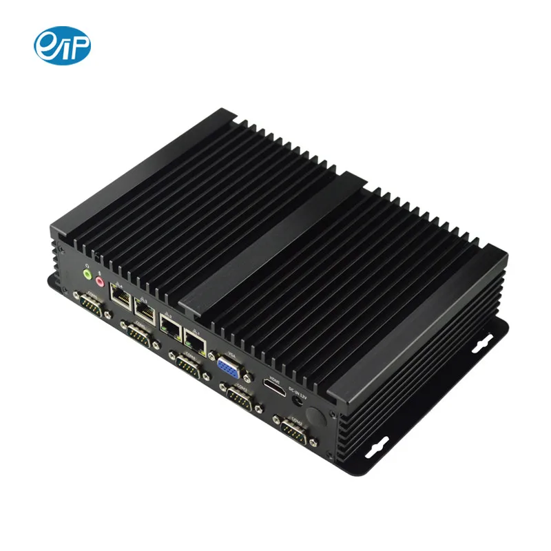 Mini PC Intel I3 I5 I7 with 6*RS232 6*COM 1*MINI PCIE Fanless Embedded Industrial Server Computer All in One Stock