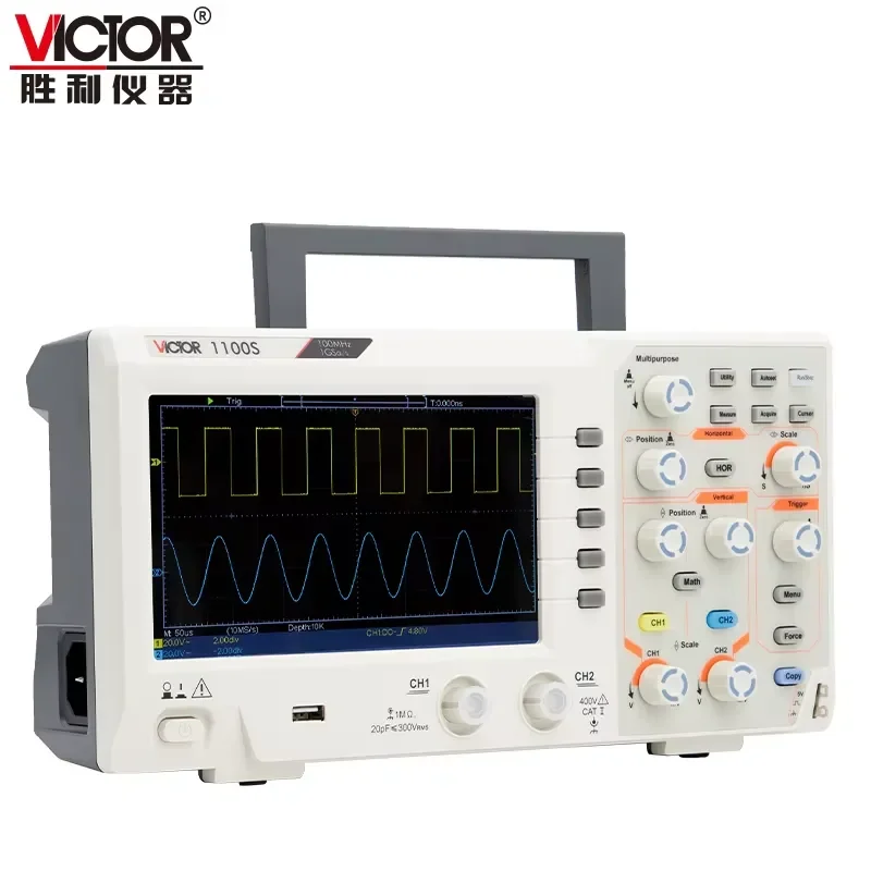 Oscilloscopio VICTOR 1100S con - Digital Storage Oscilloscope 100Mhz recensione e prezzo