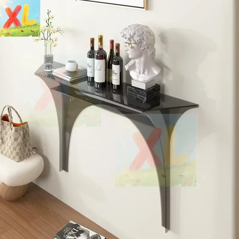

Light luxury acrylic entrance table, home creative shelf, ultra-narrow entrance table, Nordic front door cabinet
