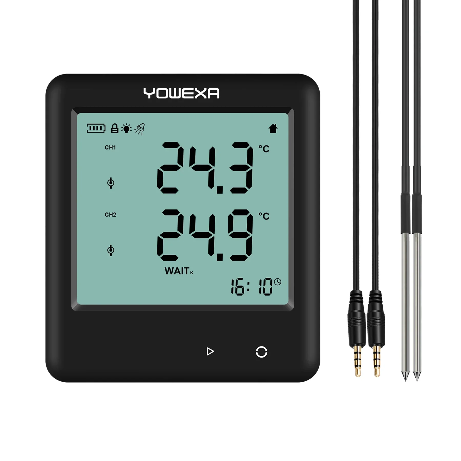 

YOWEXA YDP-10E Two Channels Temperature PDF Data Logger with External Probe Temperature Instruments