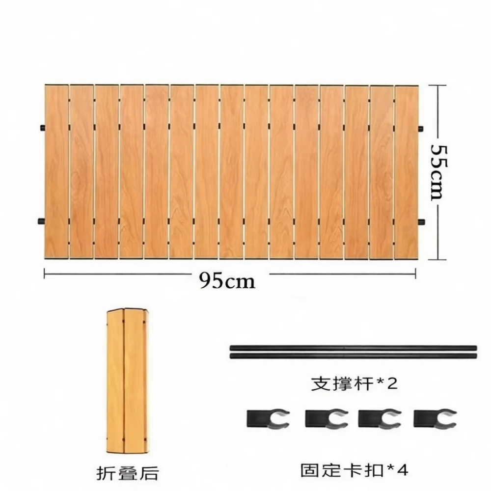 Camping Wagon Extension Table Foldable Picnic Tray Durable Carbon Steel Board Portable For Outdoor Travel Camping Gear