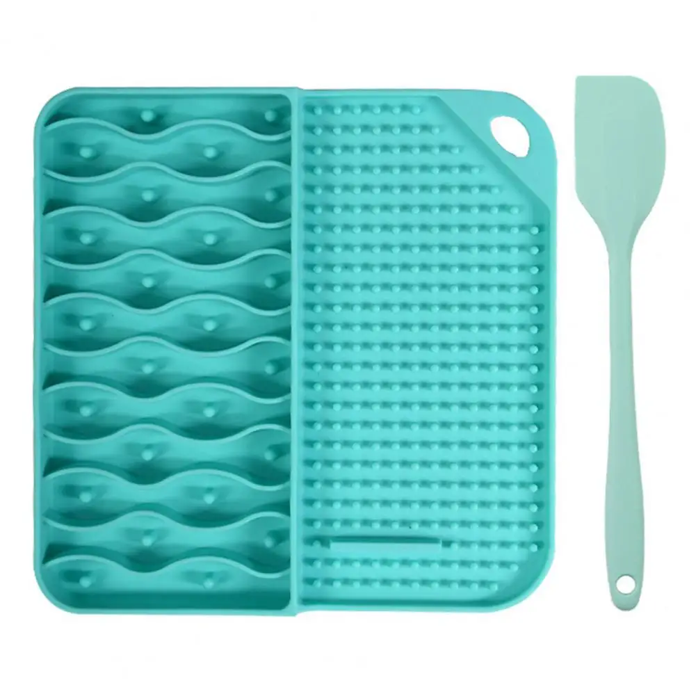 Pet Food Mat  Multi-use Flexible Easy to Clean  Silicone Therapeutic Licking Bowl Mat Home Use