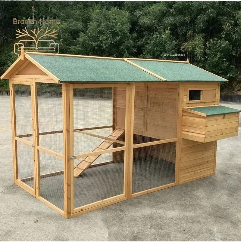 [Customized] Animal House Super Large Pet Cages Outdoor Chicken Hutch Rabbit Bunny Breeding Indoor Chicken Coop With Running Ca