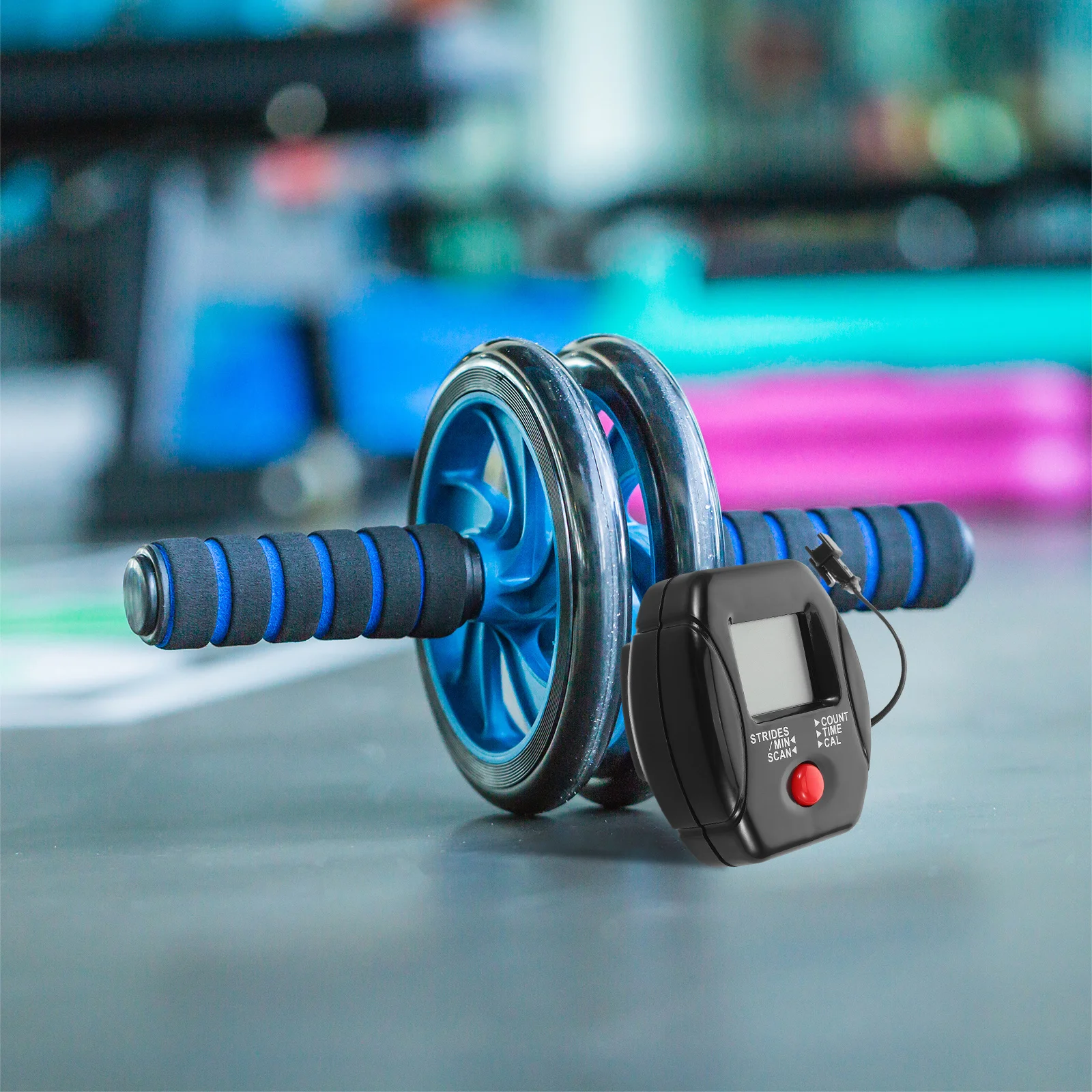 

Compact Fitness Stepper with Built-in Counter and Calorie Tracker Home Use Stair Step Riser Exercise Platform for Full Body