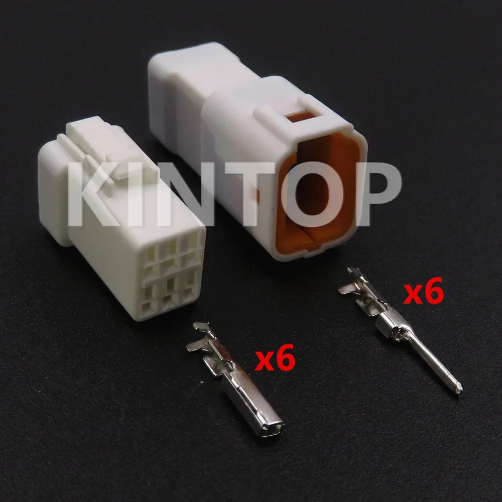 1 Set 6 Pins AC Assembly Automobile Electrical Connector 06T-JWPF-VSLE-D 06R-JWPF-VSLE-D Car Small Power Electric Socket