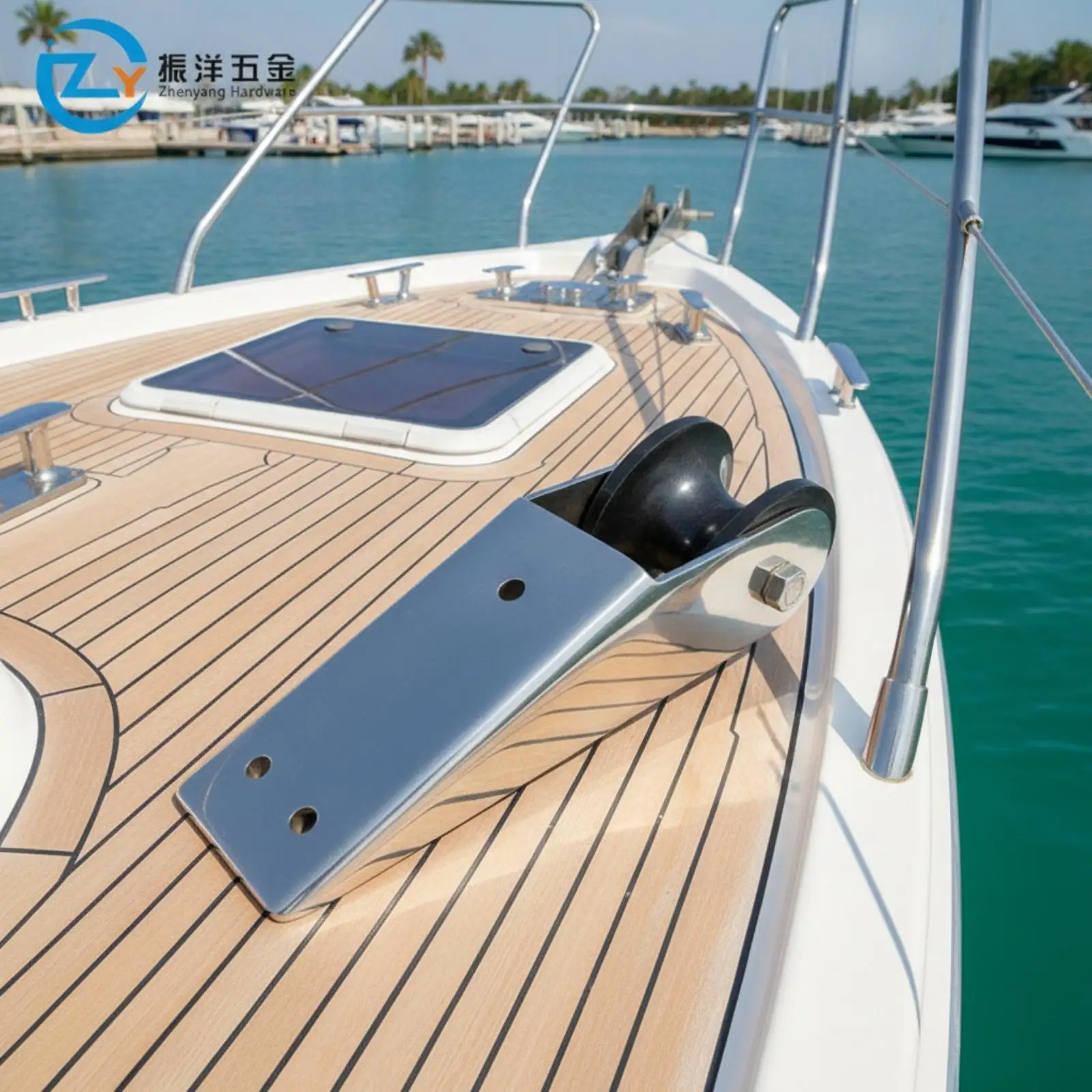 Anchor Roller Holder Marine Grade 316 Stainless Steel Compact Bracket for Yacht Bow Deck Hardware