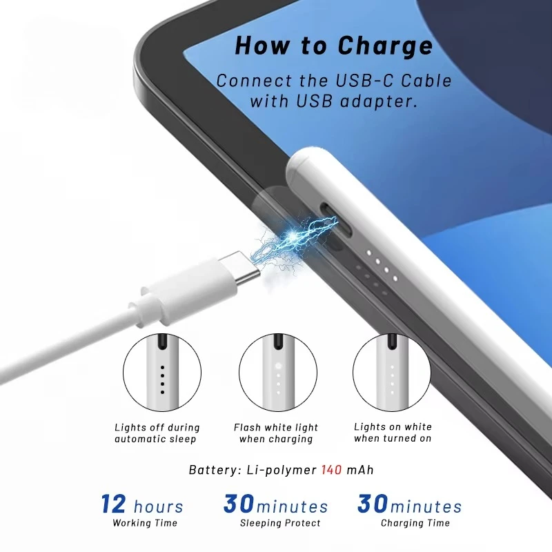 

Stylus Pen For Android Xiaomi Huawei Lenovo Kindle Fire Rechargeable TouchScreen Pen For Samsung Galaxy S9FE S7 S8 PLUS A8 A7 A9