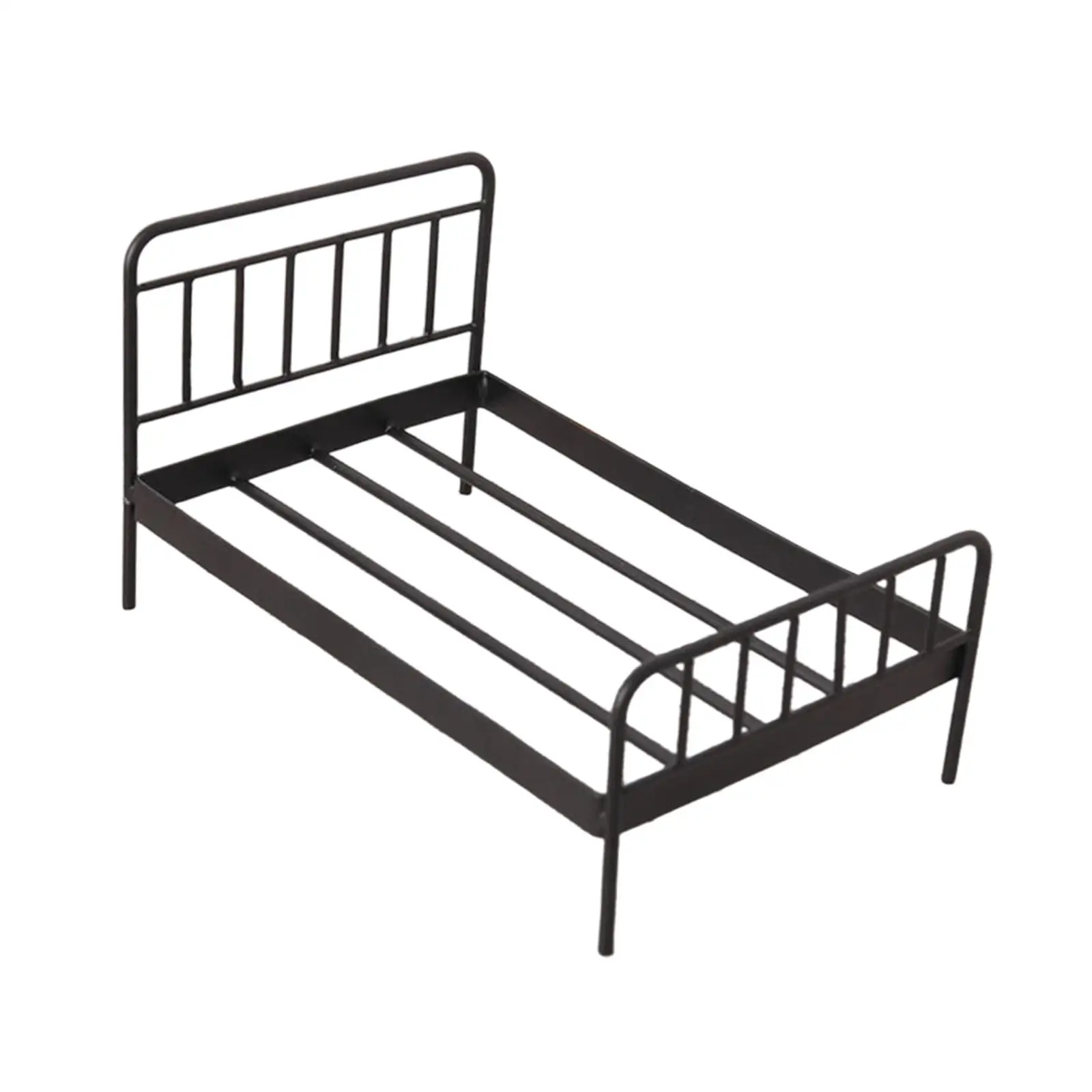 เตียงจำลองสำหรับบ้านตุ๊กตาขนาด 1/12, เฟอร์นิเจอร์บ้านตุ๊กตา, เฟอร์นิเจอร์จิ๋ว เตียงบ้านตุ๊กตา ของตกแต่งบ้านตุ๊กตาสำหรับจัดสวนขนาดเล็ก