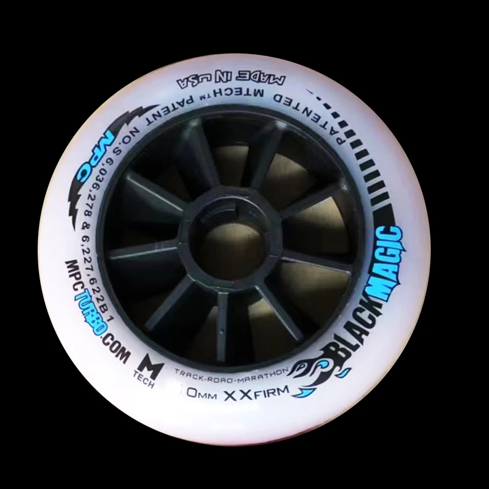 مُحَسِّنات العجلات المُتَعَدِّدة الصلابة MPC Black Magic Wheels 6 قطع – تقييم شامل لسباقات التزلج السريع على الطرق