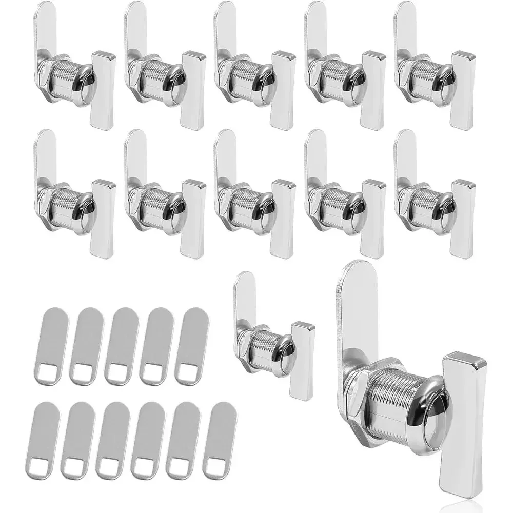 

12 Pcs Cam Lock Thumb Operated Cabinet 7/8" Non-Locking Compartment for Camper, Vehicles, RV Door