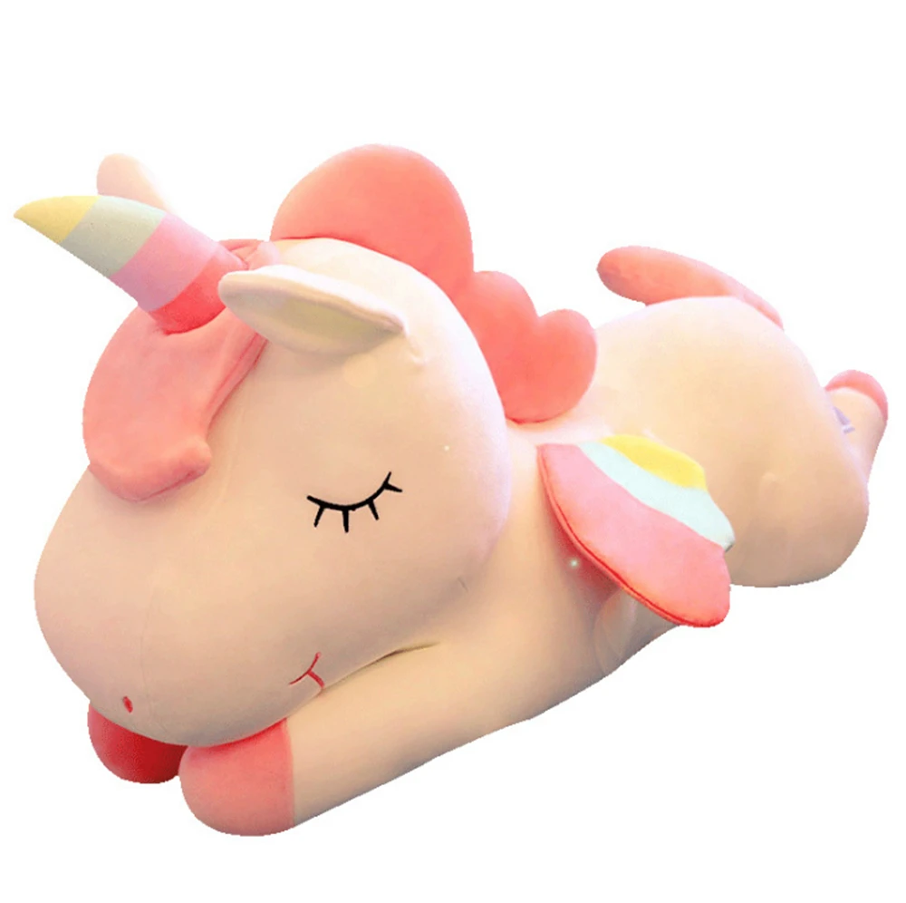 28CM Many Size Unicorn Action Figure Plush Toy Huggable Bear Doll Doll Girl Sleeping Long Pillow Cute Bed Gir Festive Gift