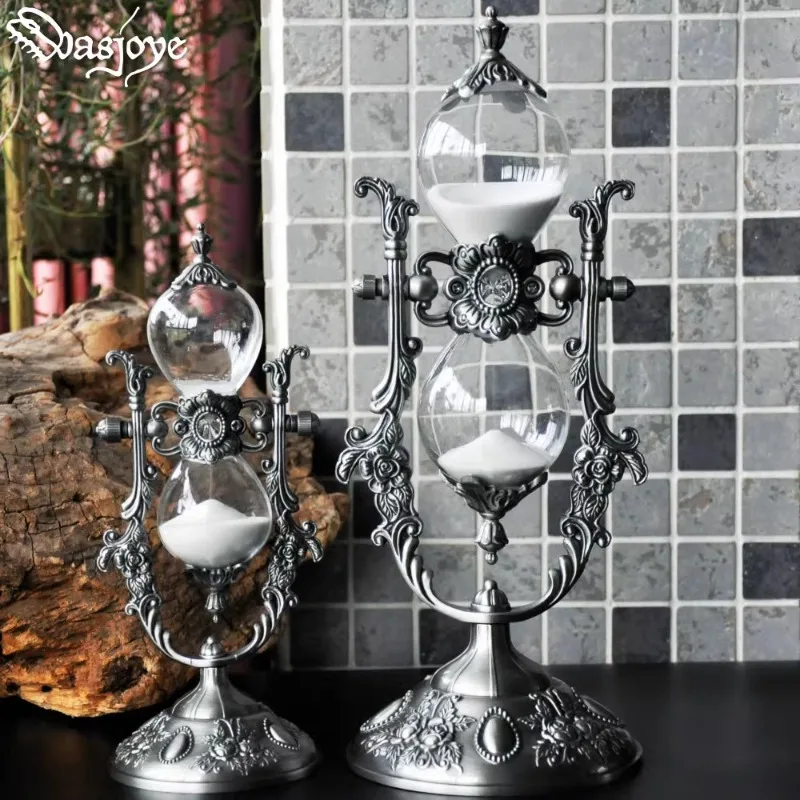 Starset Metal Hourglass Timer 15/30 Minutes Creative Ornament Home Decoration Gift for Men Girlfriend