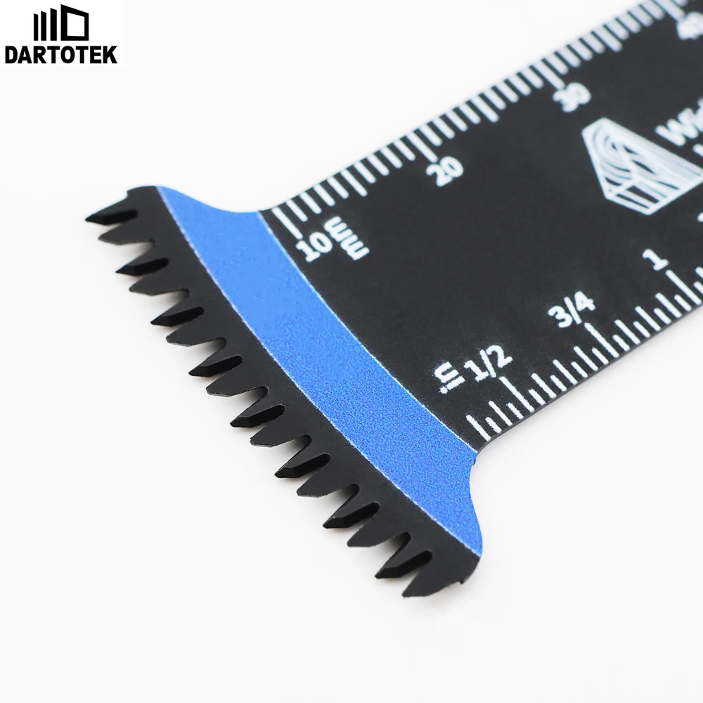 DARTOTEK 5pcs Oscillating Saw Blade Set Japanese Teeth Woodworking Cutting PVC Plastic Wood Multifunctional Saw Blade Cutter