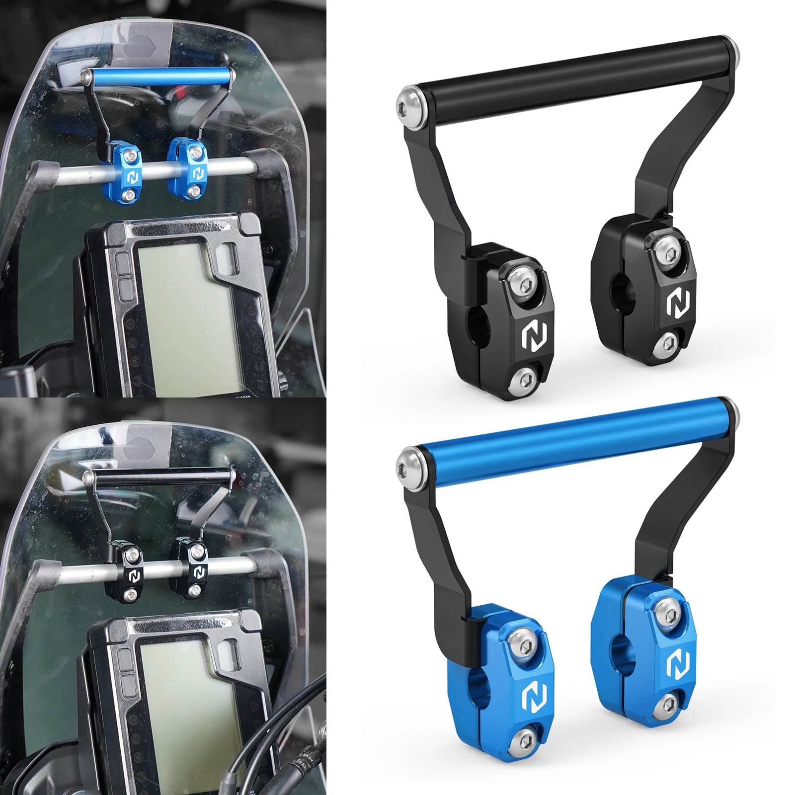 Motorcycle GPS Heighten Bracket Navigator Mount Bracket for Yamaha Tenere 700 Tenere700 Rally 2019 2020 2021 2022 2023 2024