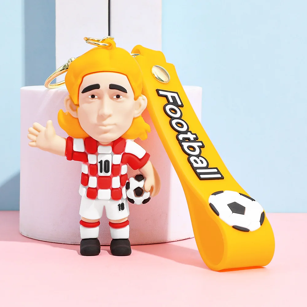 Fußballstar-Bild-Schlüsselanhänger, Fußballstar-Taschen-Dekor, Schlüsselring, Auto-Schlüsselzubehör, beliebt für Männer, Fans, Geschenk, Großhandelspreis – Detail 8